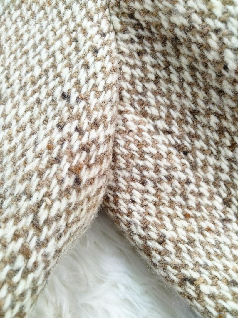 マックスマーラ　ロングコート　ツイード　ウール　ダブル