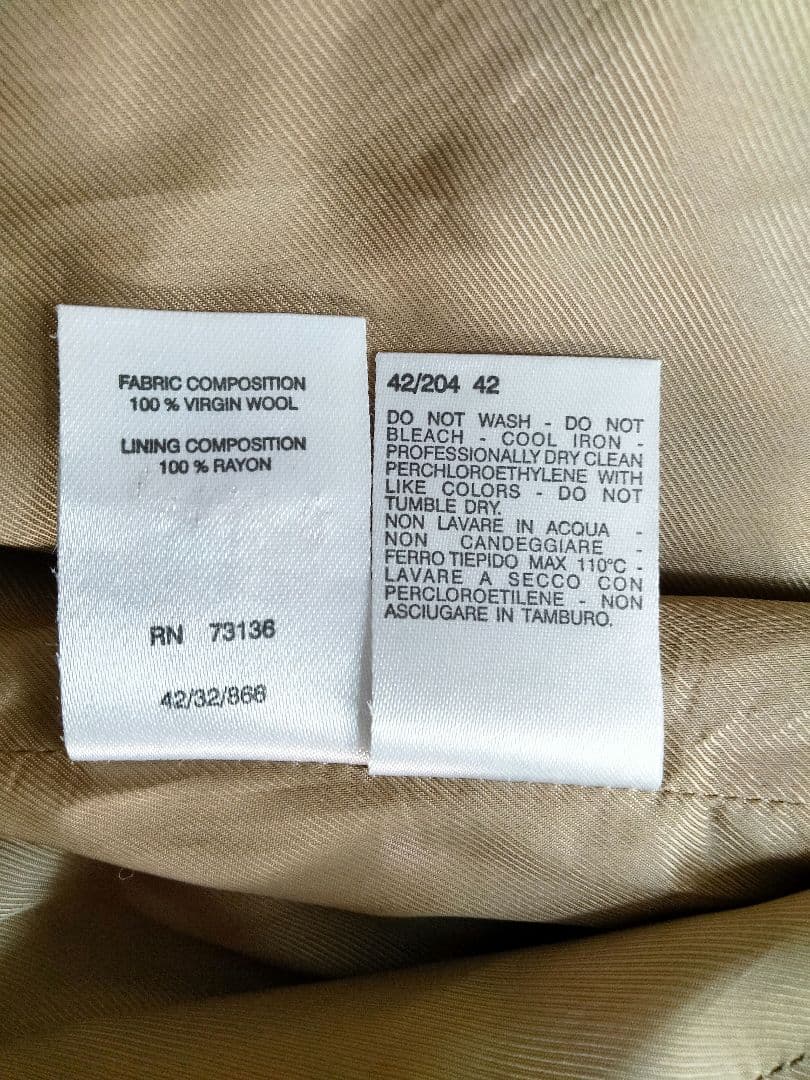 マックスマーラ　ロングコート　ツイード　ウール　ダブル