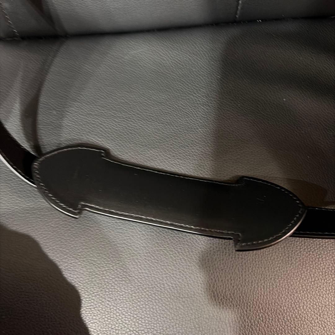 【美品】ディオール　ショルダーバッグ　トロッター　キャンバス　レザー　灰色　黒色