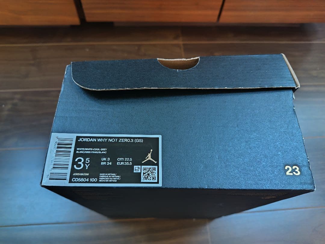 JORDAN WHY NOT ZERO.3 22.5cm　バスケシューズ