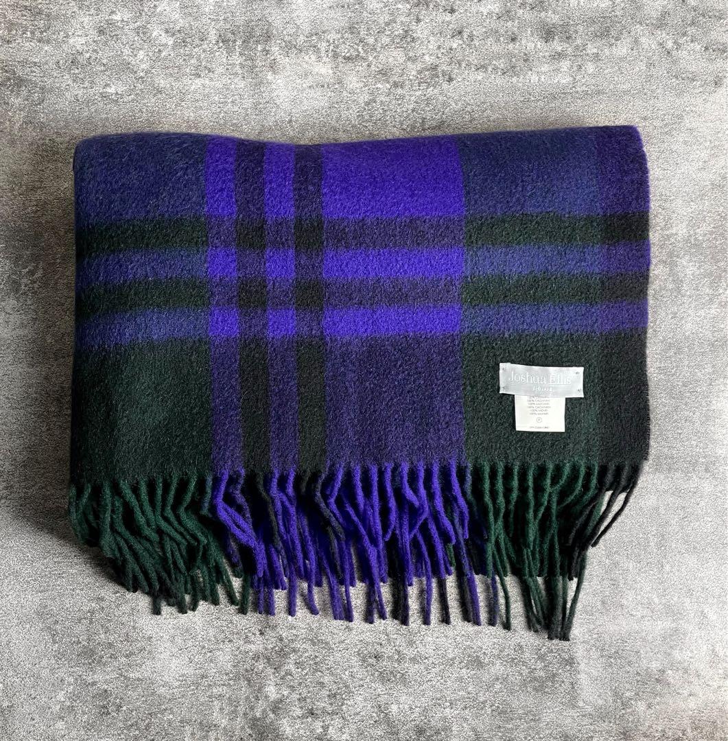Joshua Ellis カシミヤ 大判 ストール ジョシュアエリス 英国製