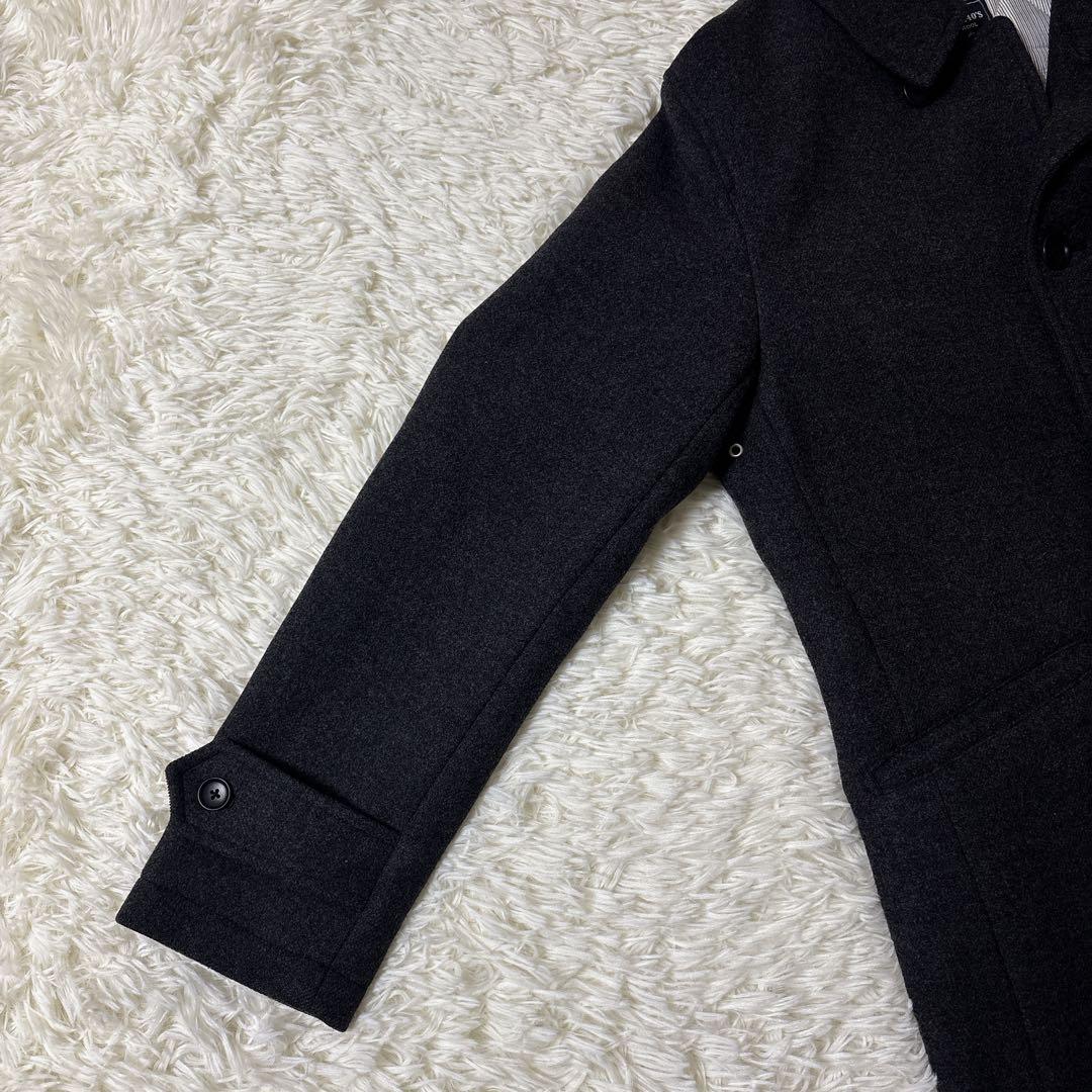 【美品】SHIPS SUPER140'S ウール メルトン キルティング M