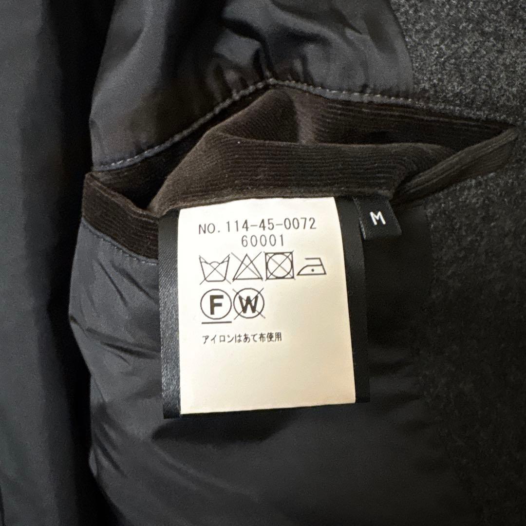 【美品】SHIPS SUPER140'S ウール メルトン キルティング M