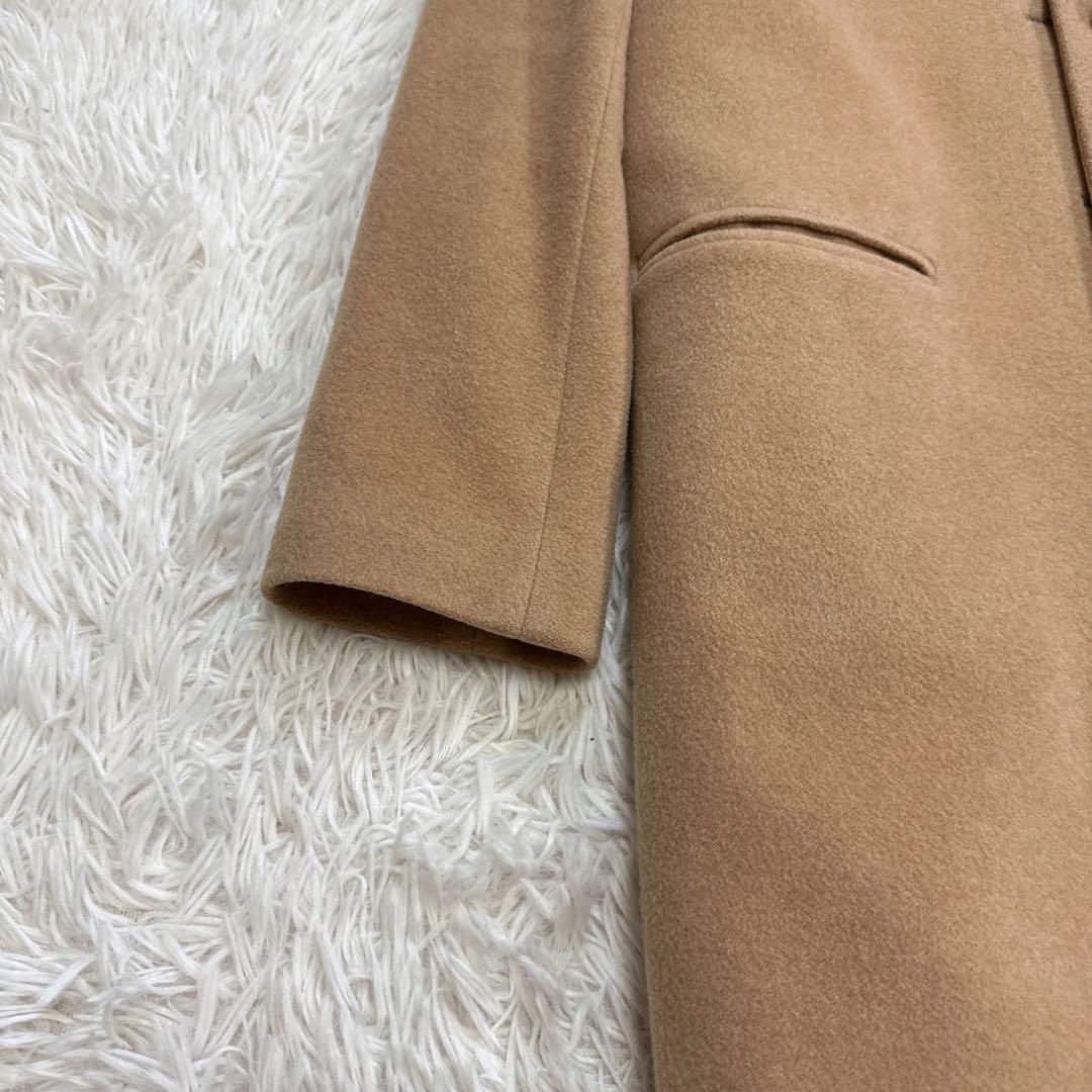 【美品】theory チェスターコート ベージュ カシミヤ100% S