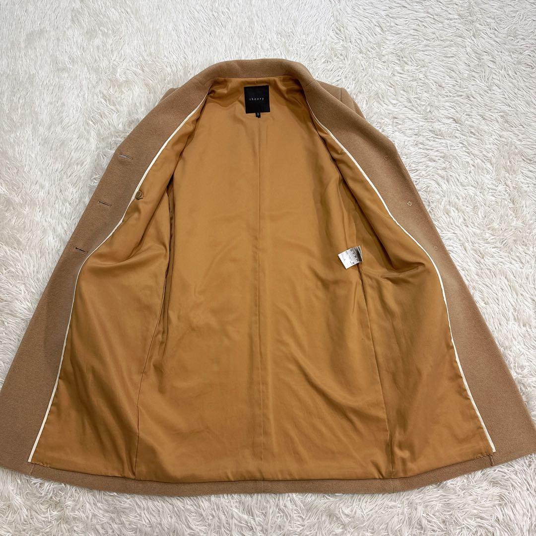 【美品】theory チェスターコート ベージュ カシミヤ100% S