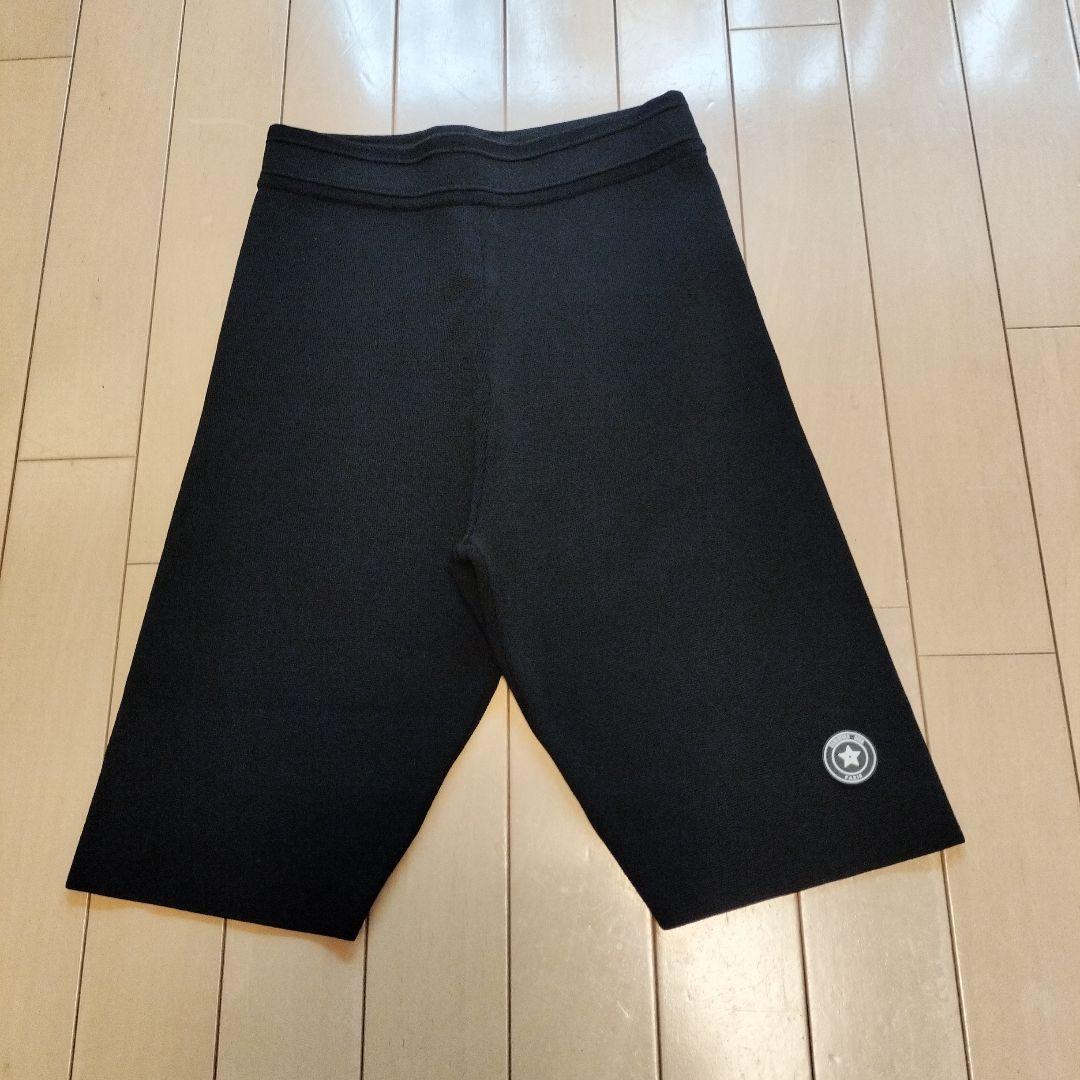 CD クリスチャンディオール　美品ロゴニットショートパン　36　黒