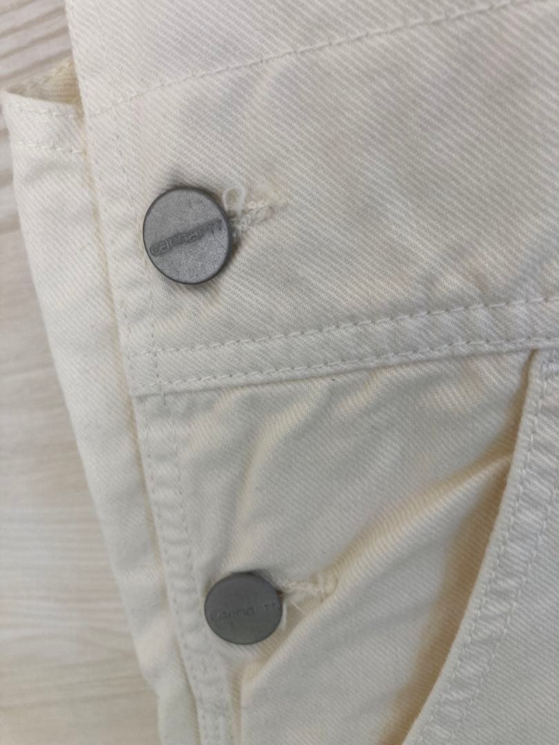 ☆えみりん☆【新品】Carhartt ホワイト オーバーオール Ⓜ️