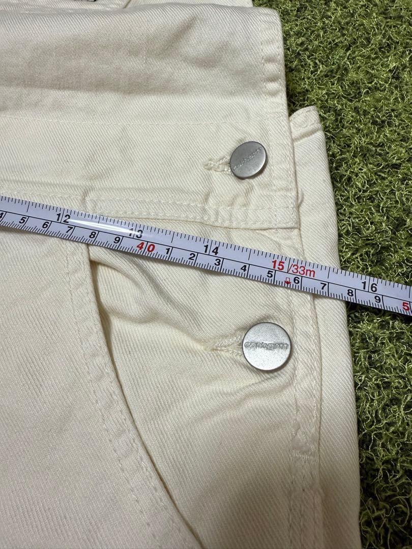 ☆えみりん☆【新品】Carhartt ホワイト オーバーオール Ⓜ️