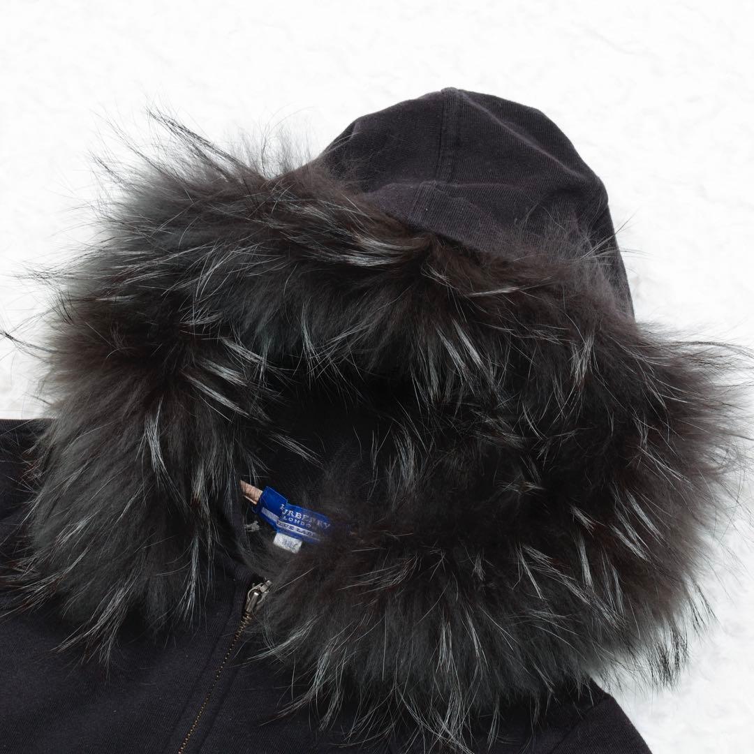 新品 当日発送バーバリーBURBERRY ブラックパーカー サイズ38