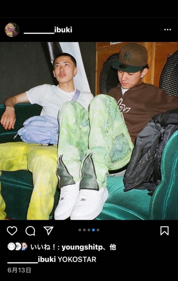 flexwitme フレアパンツ　ジップ付き