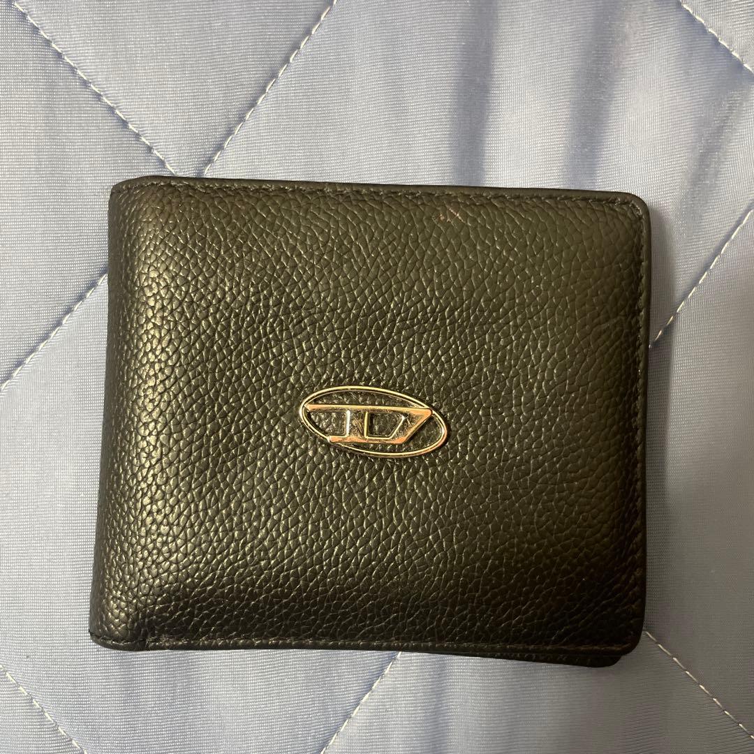 DIESEL ブラック 二つ折り財布 箱あり