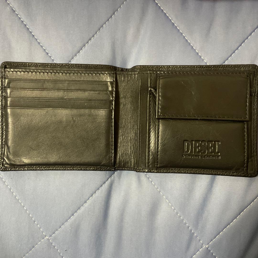DIESEL ブラック 二つ折り財布 箱あり