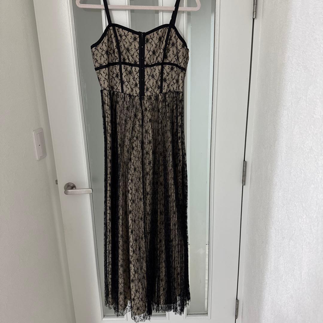 RANDA コルセットライクレースキャミワンピース