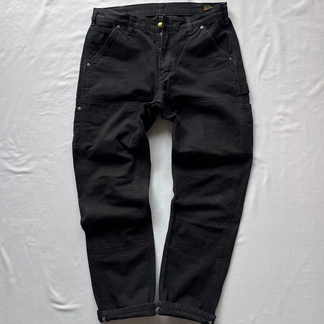 orslow オアスロウ　ダックパンツ ダブルニー サイズ3 ブラック　日本製