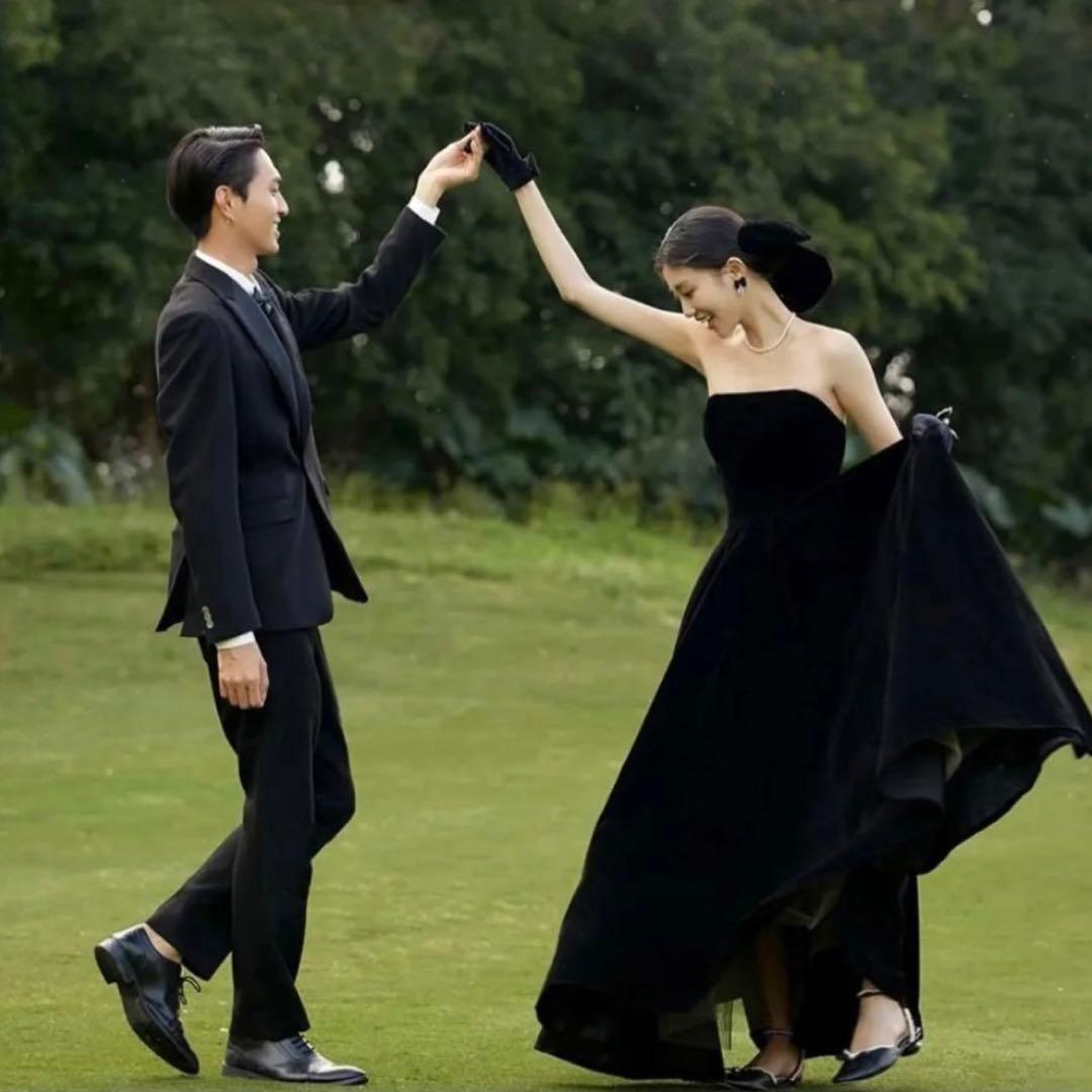 ブラックウェディングドレス•小物セット