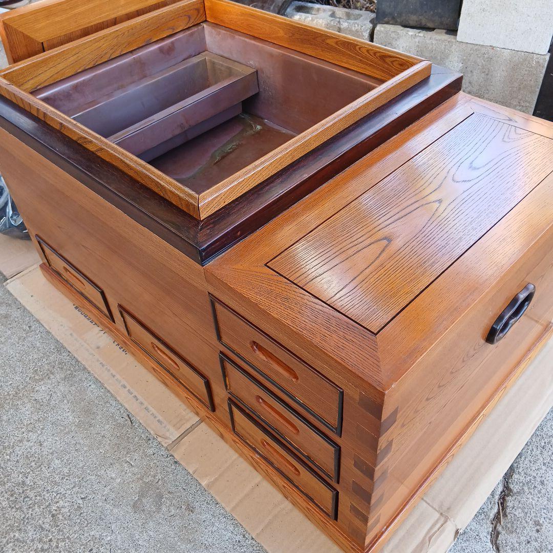 レトロ⭐️無垢材天然木高級囲炉裏いろり⭐️