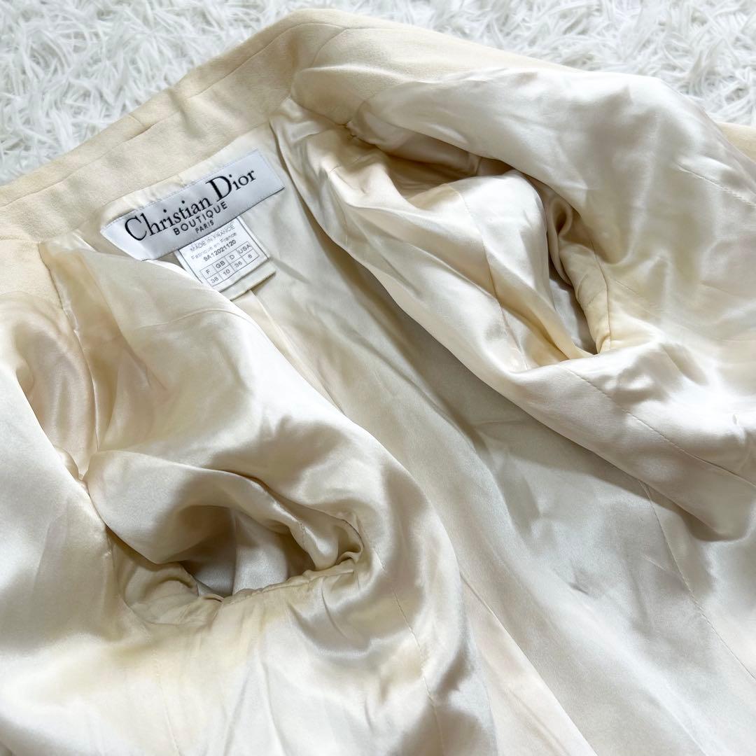 12742✨クリスチャンディオール ガリアーノ期 フリンジ テーラードジャケット