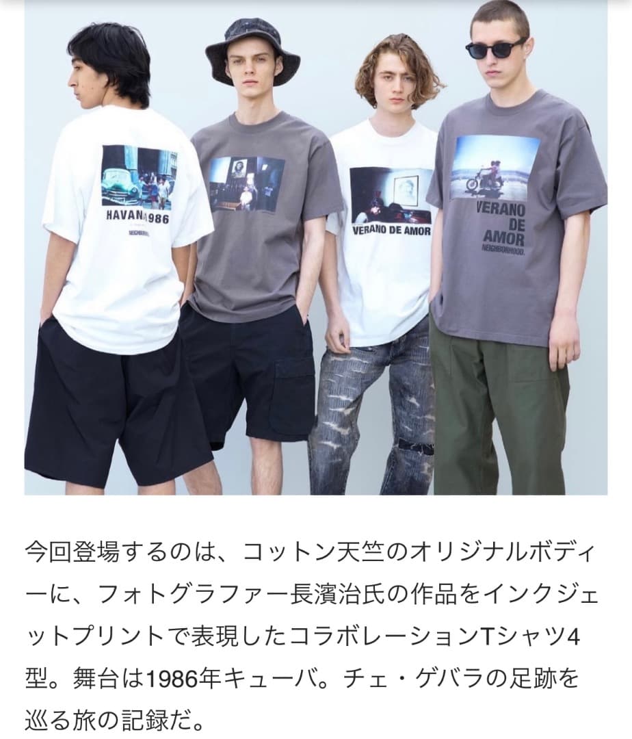 稲葉浩志着用 NEIGHBORHOOD×長濱治 Tシャツ