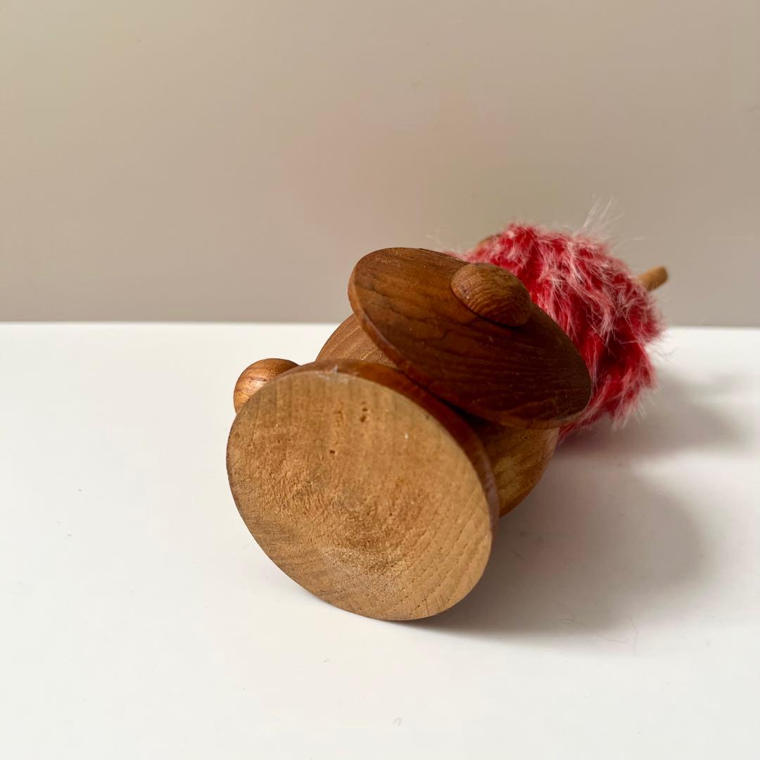 ノルウェー　ノギンス　木製　バイキング　人形置物