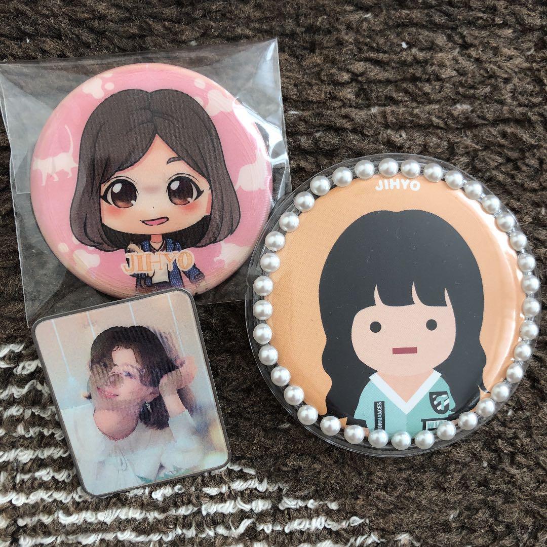 TWICE ジヒョ レア缶バッチセット