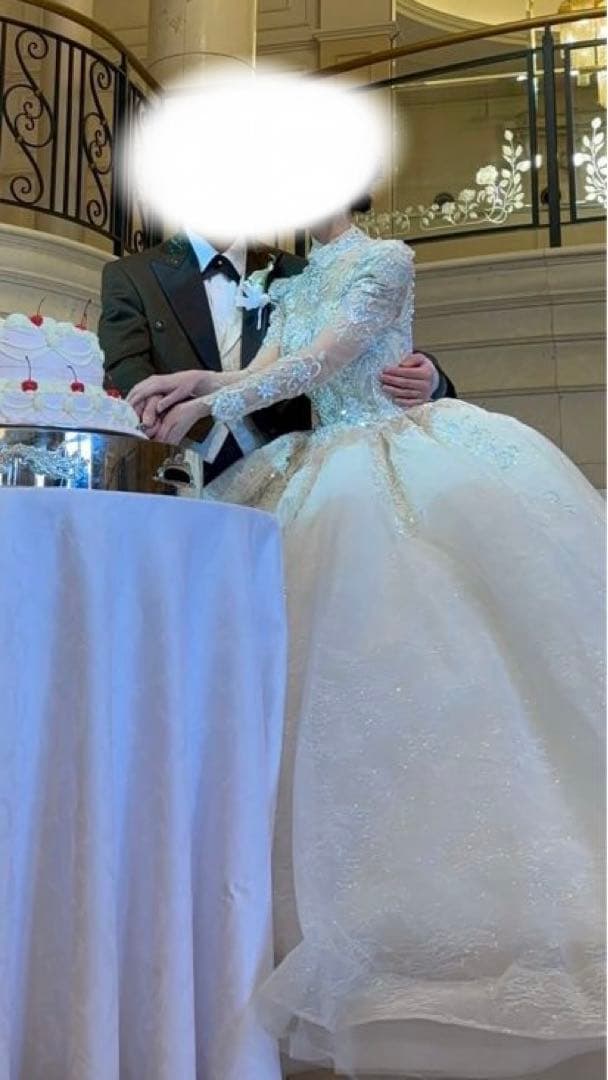 ぷり　韓国ウェディングドレス プリンセス　レース