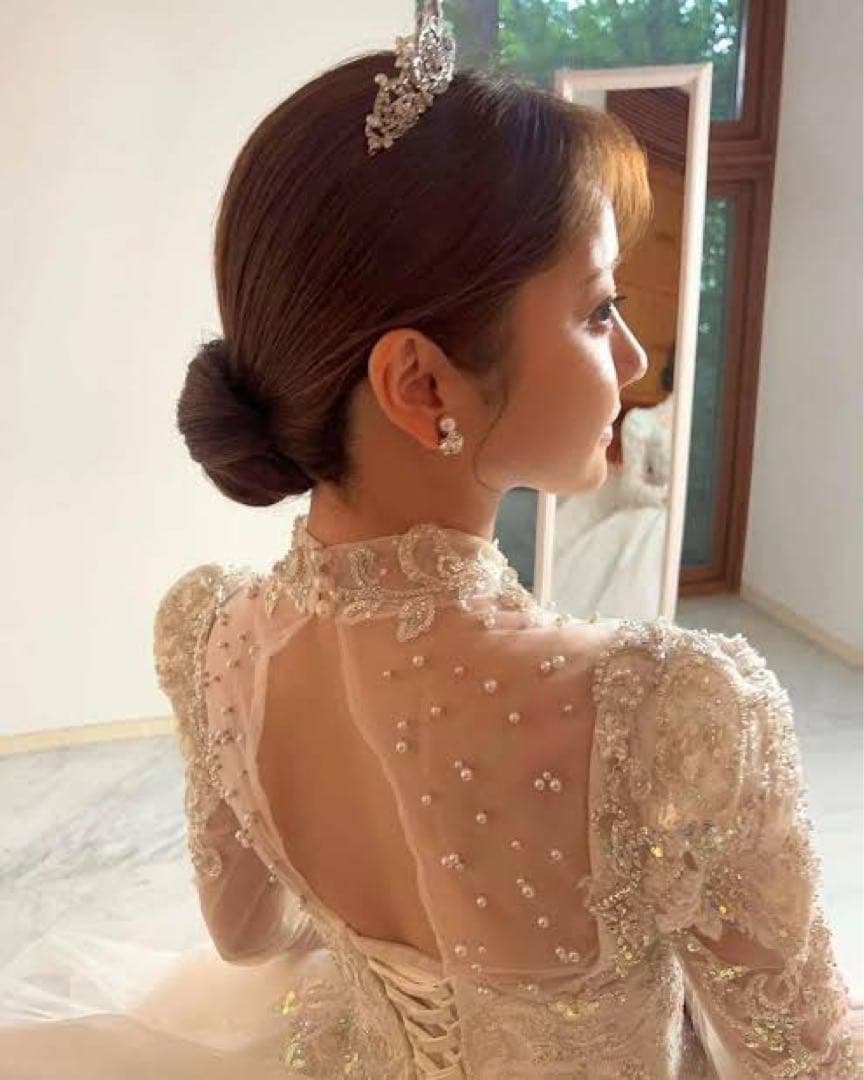 ぷり　韓国ウェディングドレス プリンセス　レース