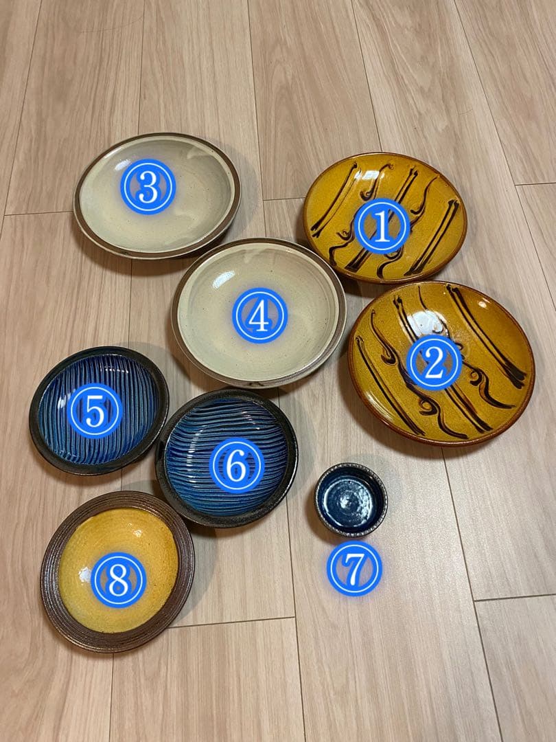 太田哲三窯　湯町窯　民藝　8点セット