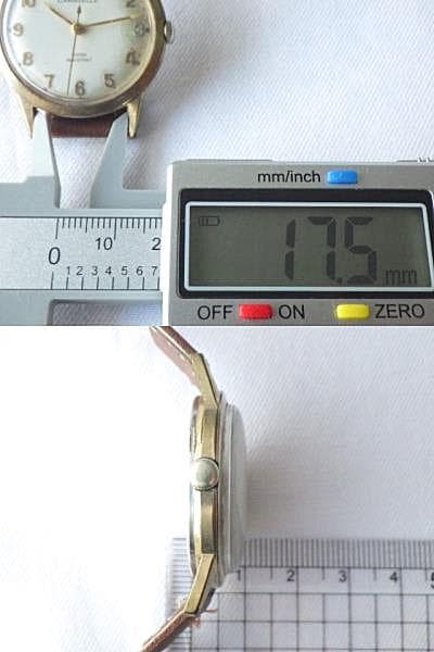 【1960年代頃】ブローバ キャラベル ゴールドケース ヴィンテージ手巻き腕時計