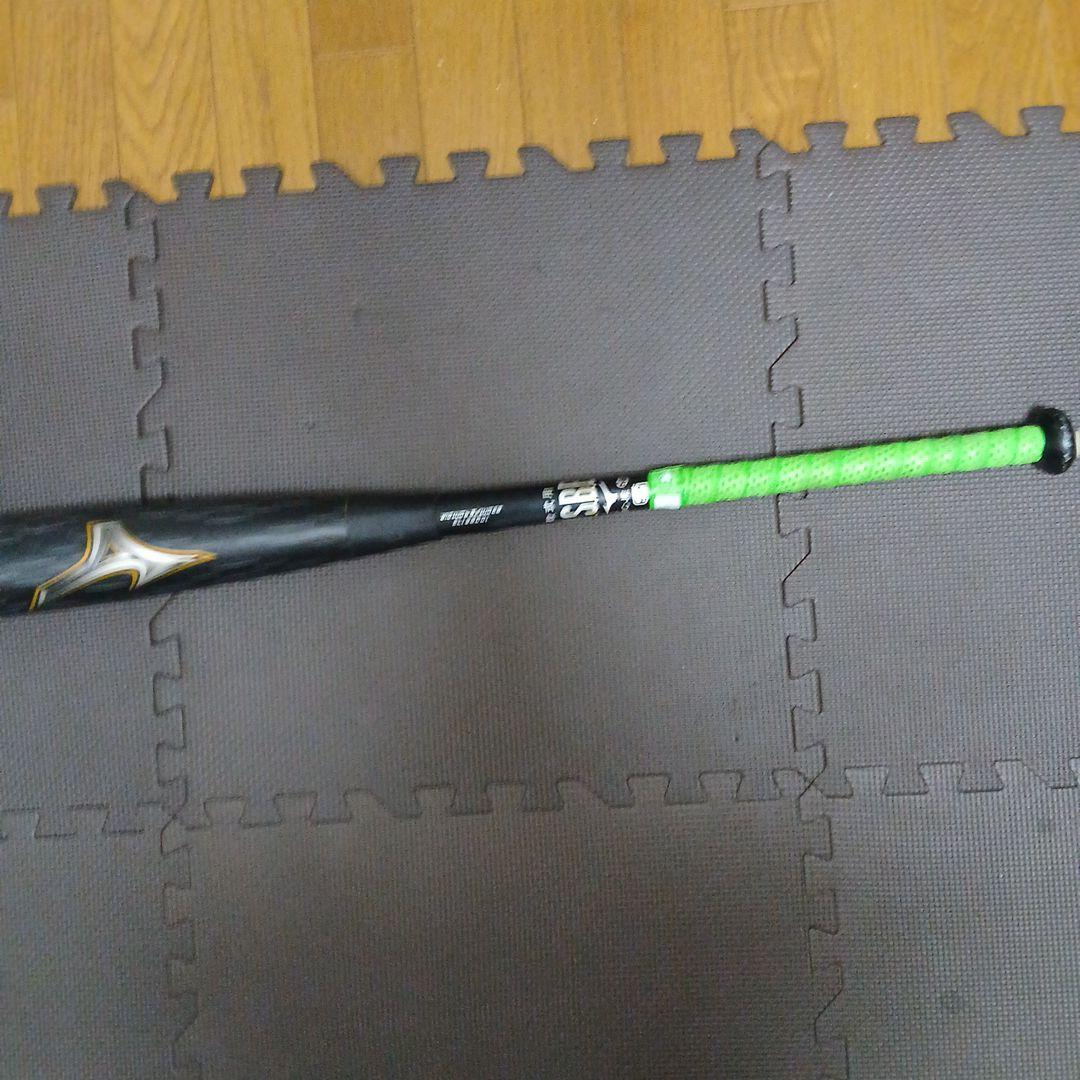 MIZUNOレガシーメタル 83 軟式バット ブラック/グリップ グリーン