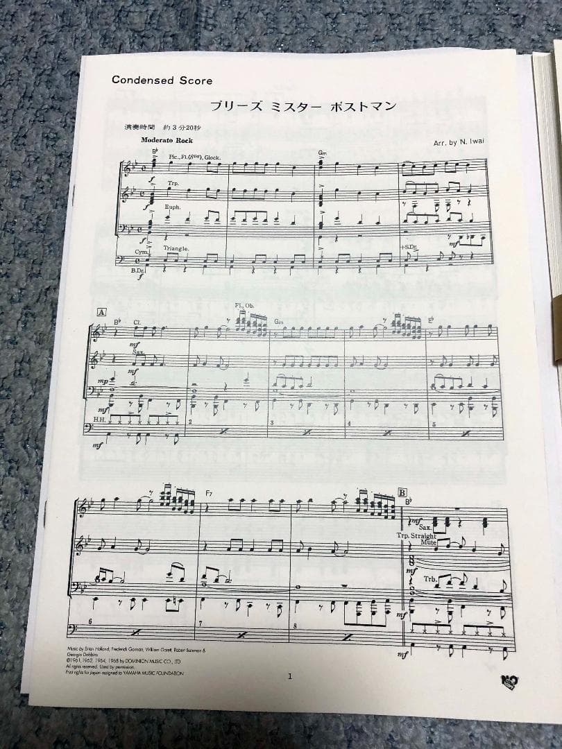 ● 吹奏楽楽譜 ニューサウンズインブラス / プリーズミスターポリスマン