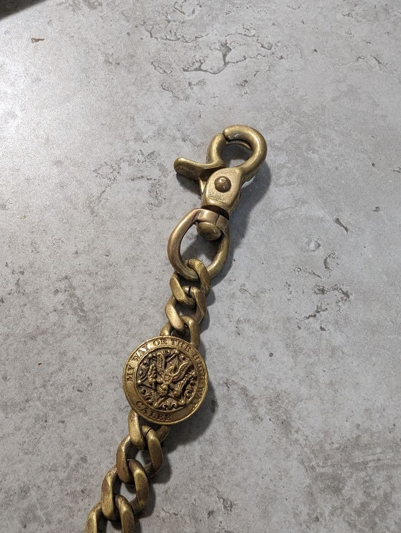 ☆CALEE☆キャリー　ウォレットチェーン　ブラス　真鍮　コンチョ　廃盤品