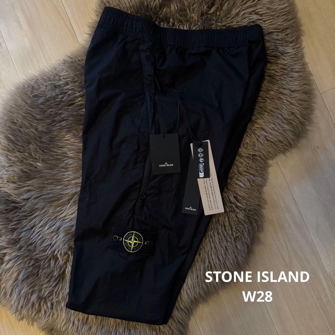 美品☆STONE  ブラック ストレートパンツW28