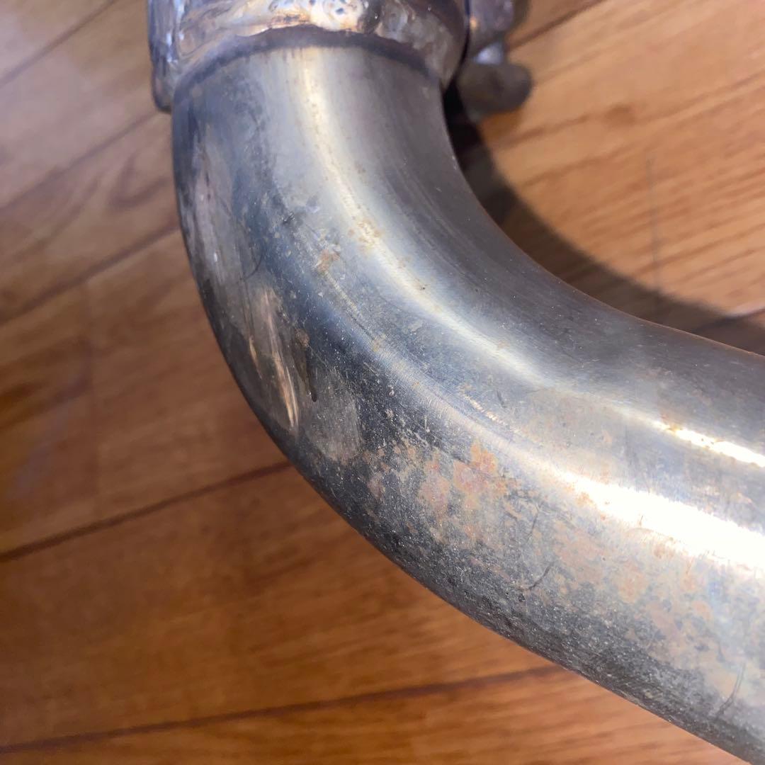 ワンオフマフラー　センター出しドルフィンテール　ダウンマフラー　L275 ミラ