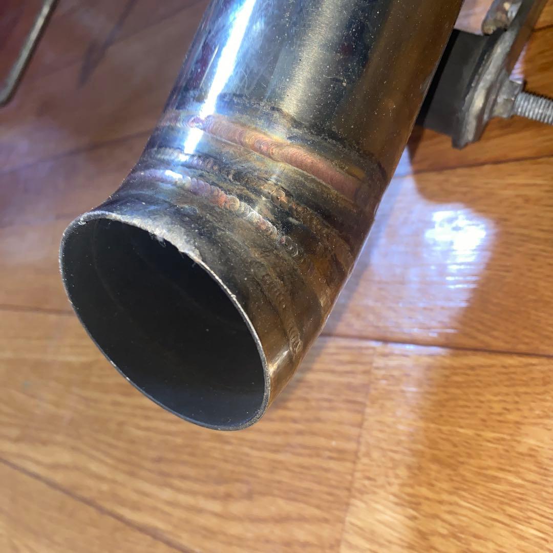 ワンオフマフラー　センター出しドルフィンテール　ダウンマフラー　L275 ミラ