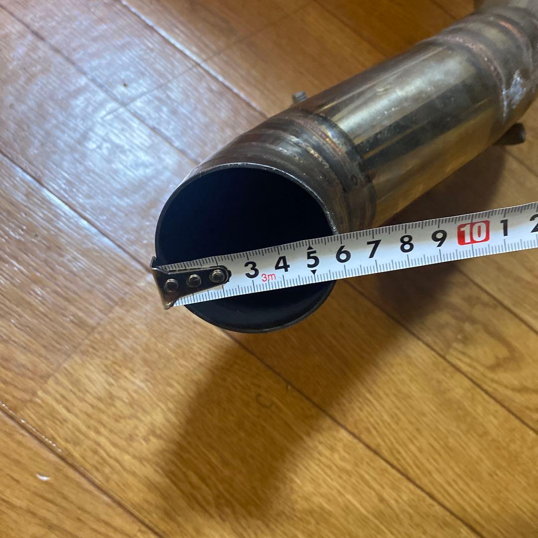 ワンオフマフラー　センター出しドルフィンテール　ダウンマフラー　L275 ミラ