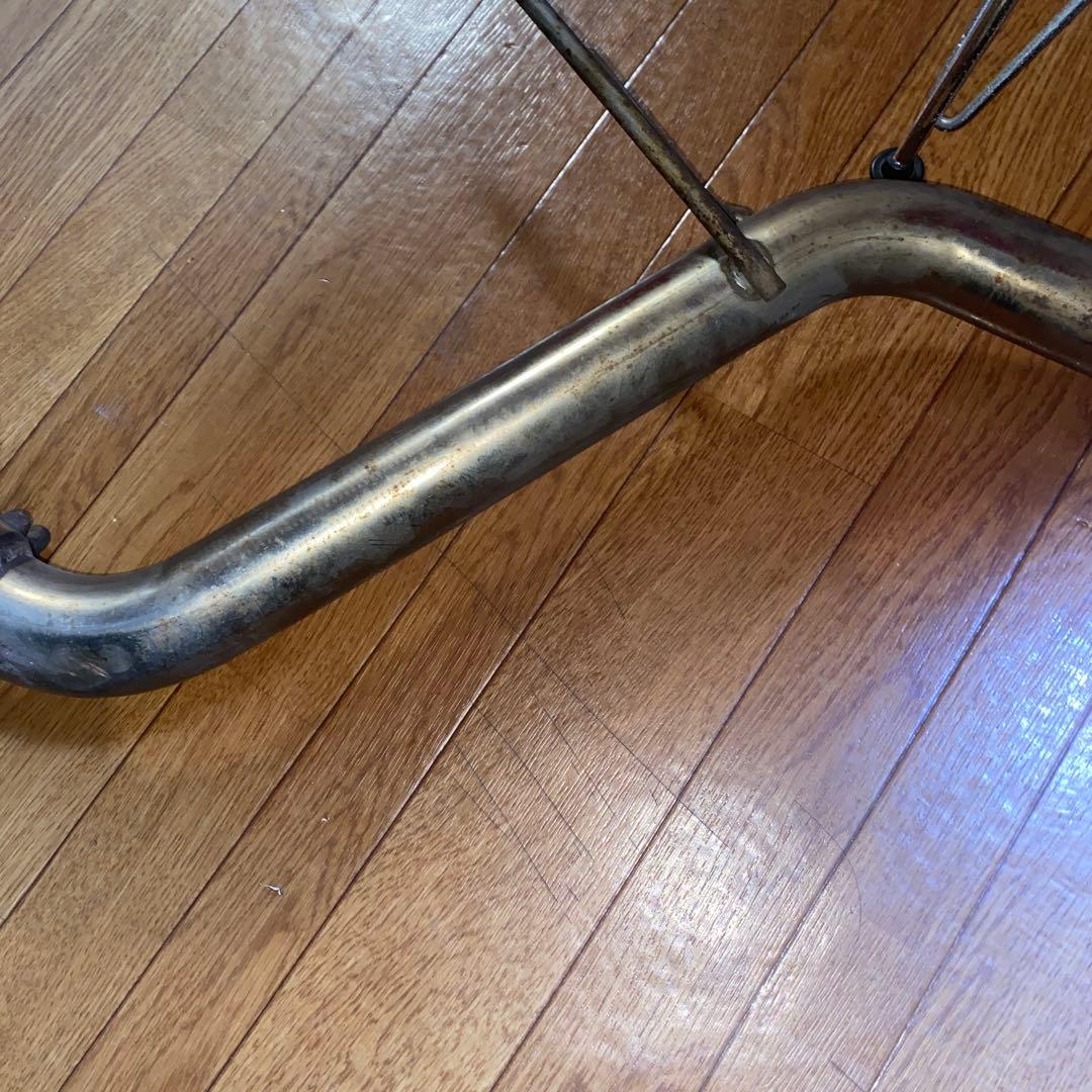 ワンオフマフラー　センター出しドルフィンテール　ダウンマフラー　L275 ミラ