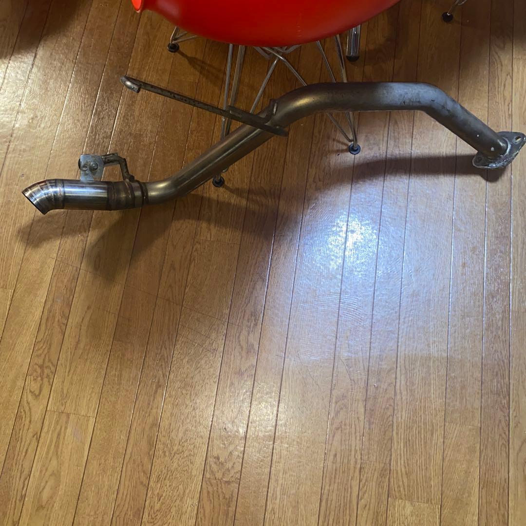 ワンオフマフラー　センター出しドルフィンテール　ダウンマフラー　L275 ミラ
