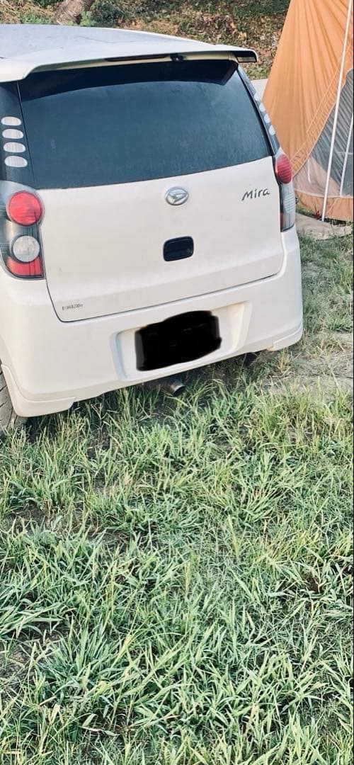 ワンオフマフラー　センター出しドルフィンテール　ダウンマフラー　L275 ミラ