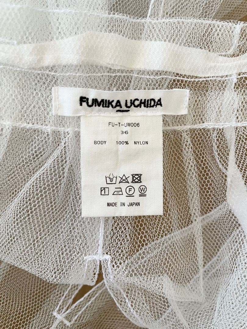 パンツ FUMIKA_UCHIDA / TULLE DRAWERS WHITE