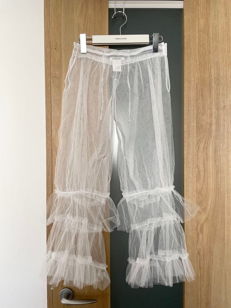 パンツ FUMIKA_UCHIDA / TULLE DRAWERS WHITE