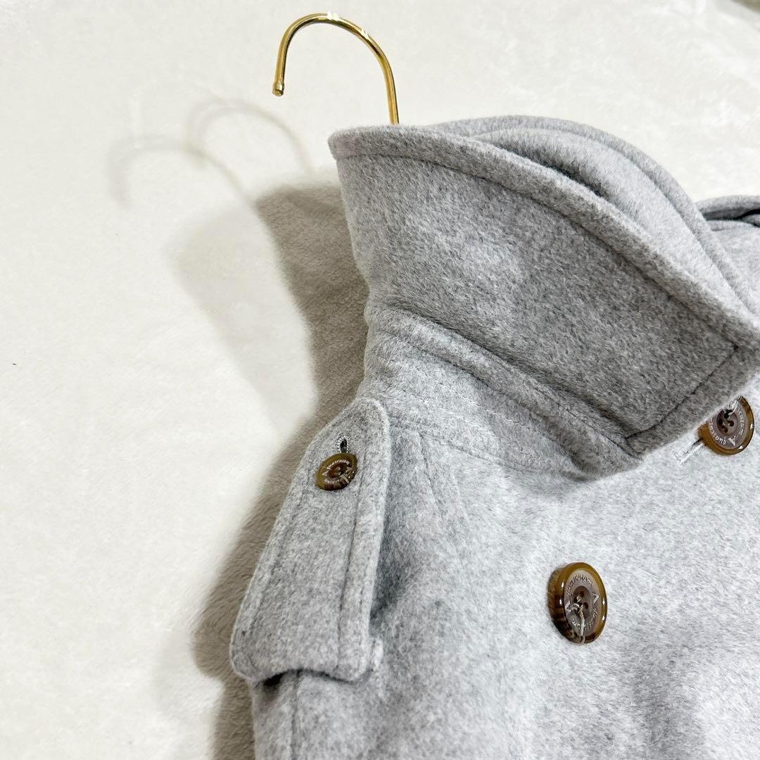 ほぼ未使用✨　アクアスキュータム　トレンチコート　アンゴラ　ウール　38 グレー