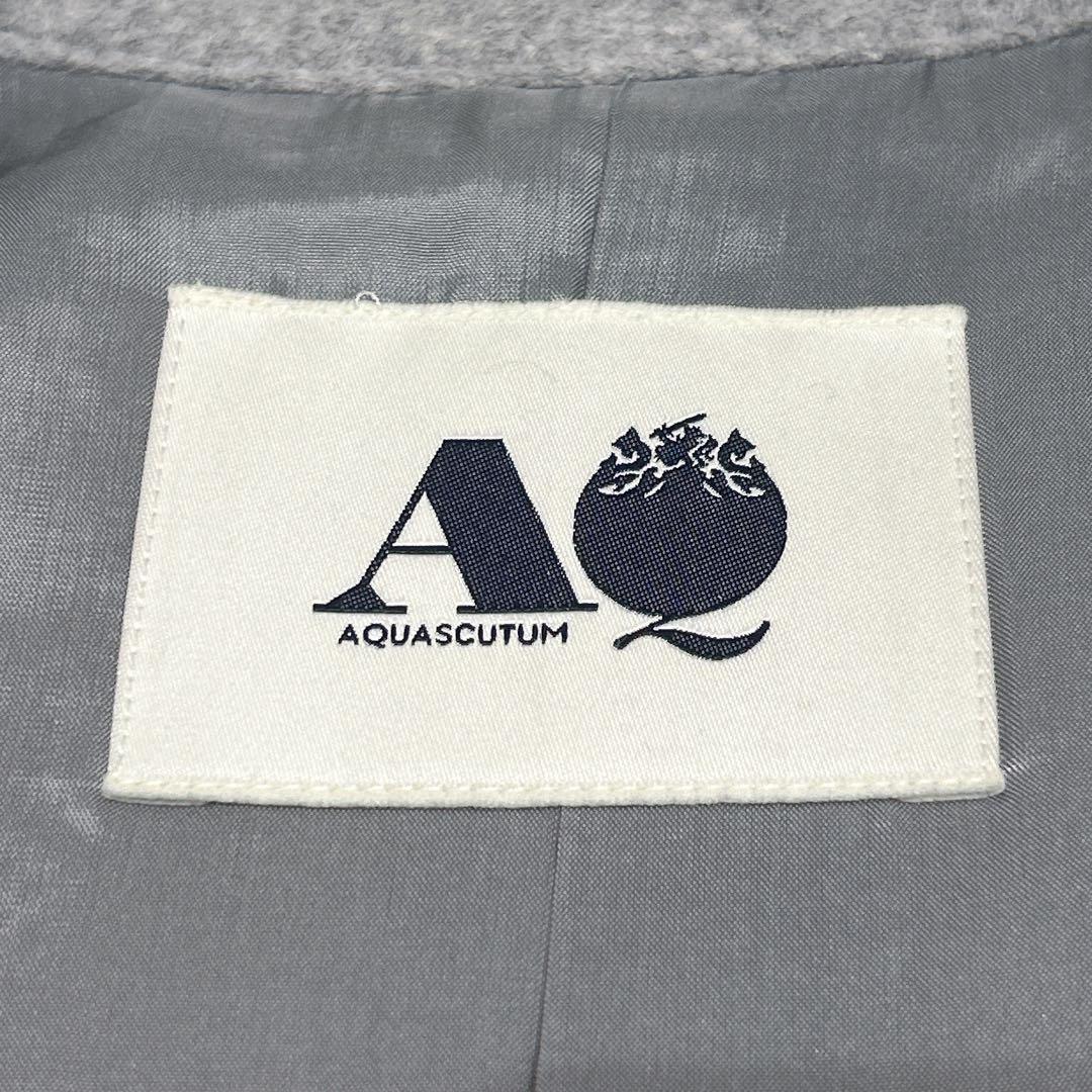 ほぼ未使用✨　アクアスキュータム　トレンチコート　アンゴラ　ウール　38 グレー