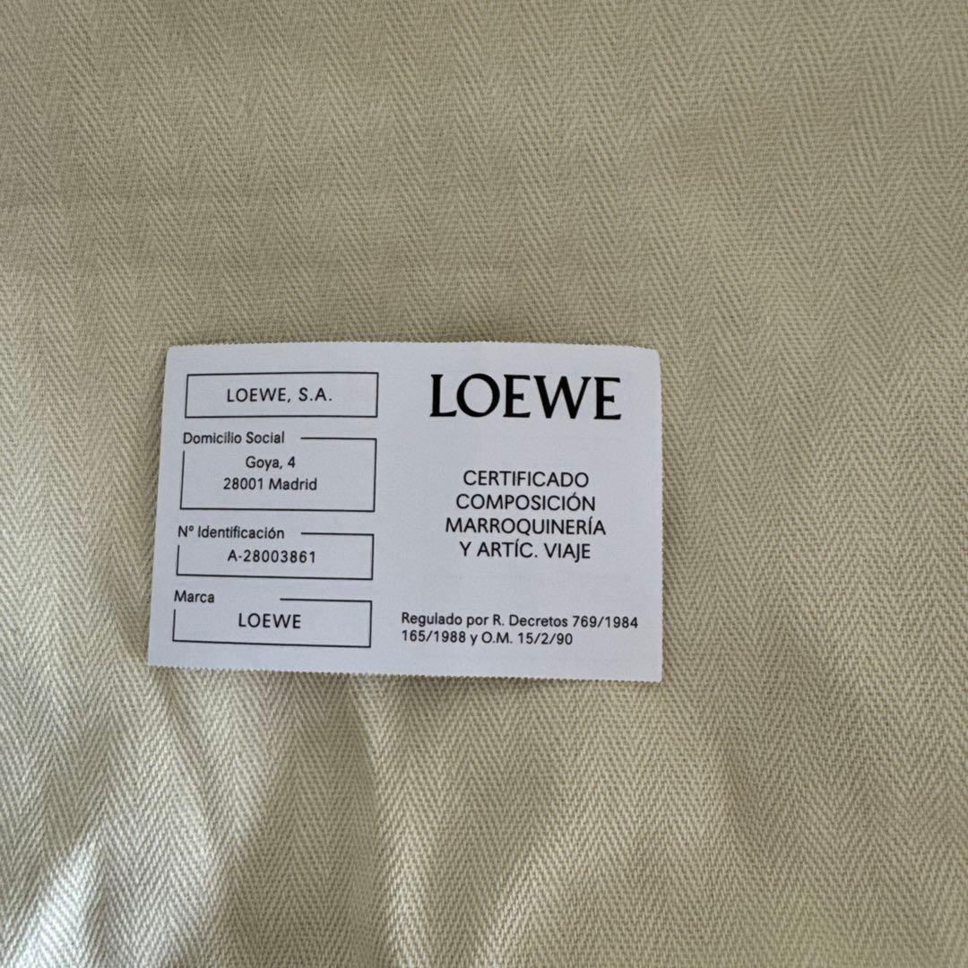 LOEWE ロゴ入り かごバッグ ベージュ