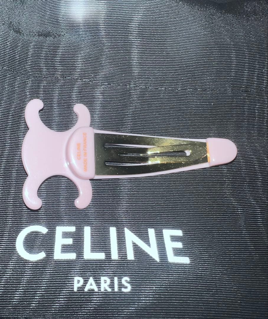 大幅値下げ✨️CELINE ラージスナップ ヘアクリップ / アセテート＆スチール