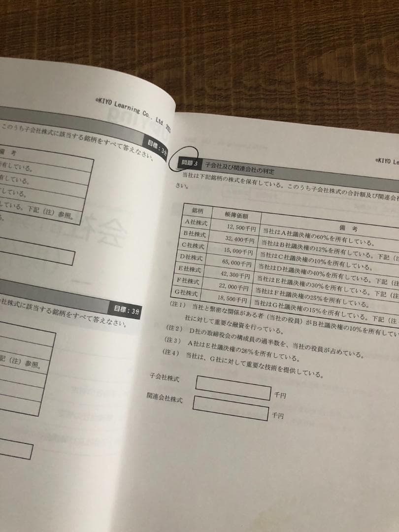 スタディング 税理士試験簿財2科目2024年演習 トレーニング 実力テストセット