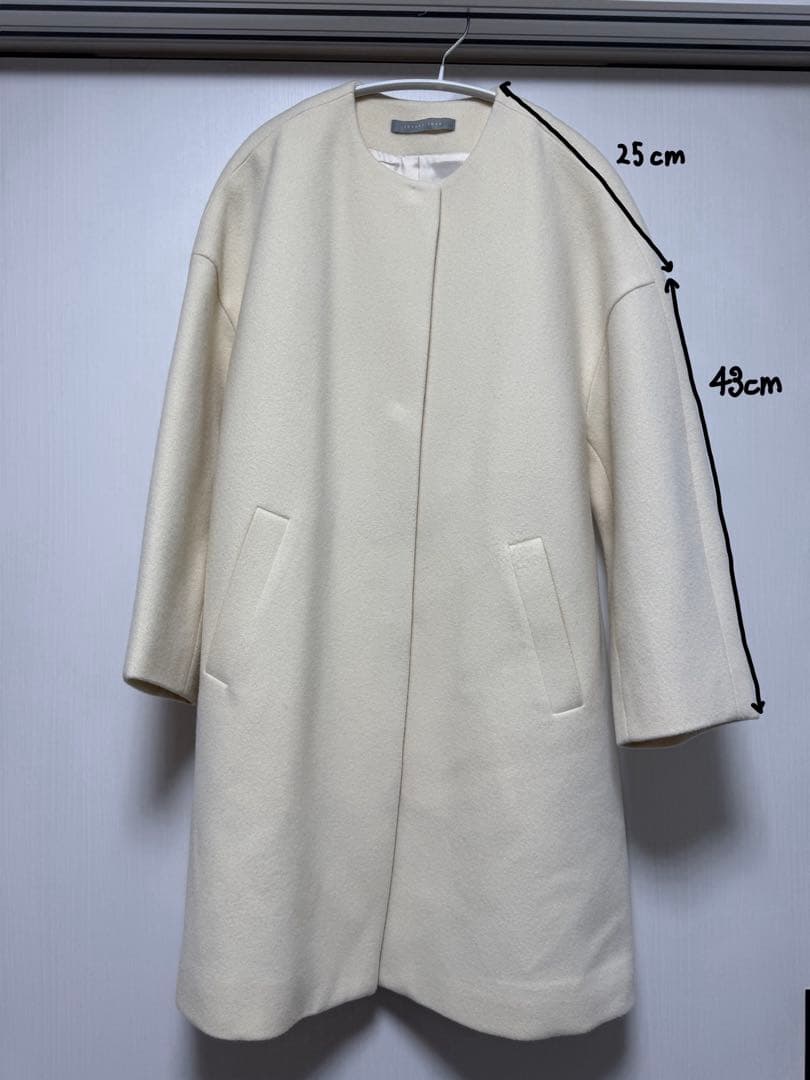 theory luxe アイボリー ロングコート