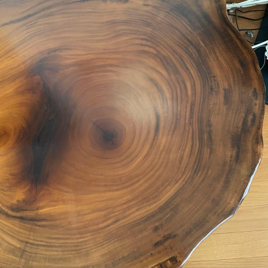 【ラケット倶楽部】一枚板　天然木材　ローテーブル