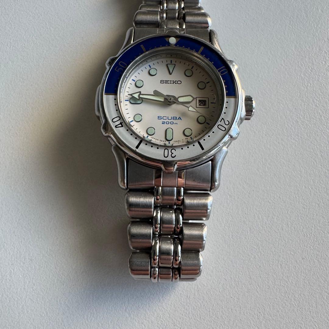 SEIKO SCUBA 200m 3E25-0A60 美品