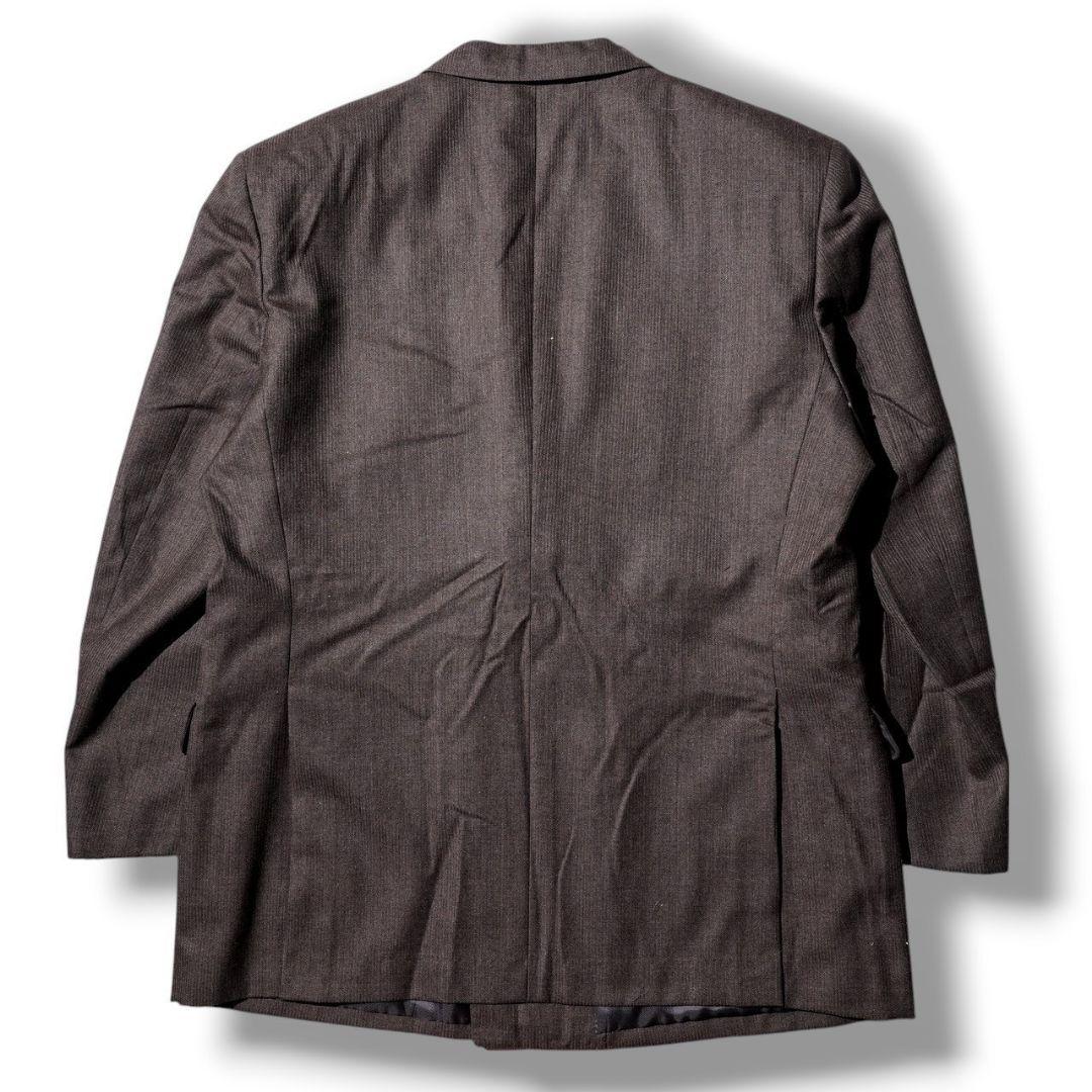 ヴィンテージ ダークブラウン カラー ダブル ウール セットアップ スーツ 茶色