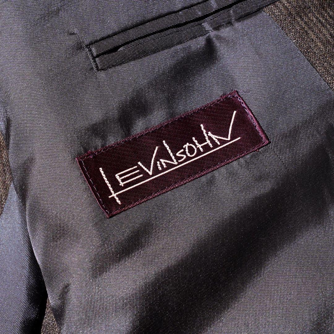 ヴィンテージ ダークブラウン カラー ダブル ウール セットアップ スーツ 茶色